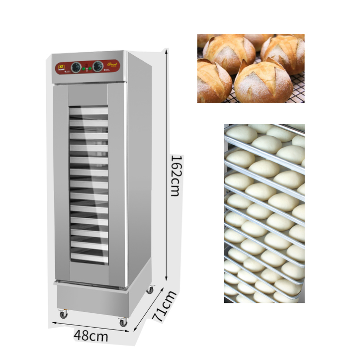Commercial 13 Trays Dough Proofer Cabinet, Hot Air Circulation Bread Fermentation Cabinet