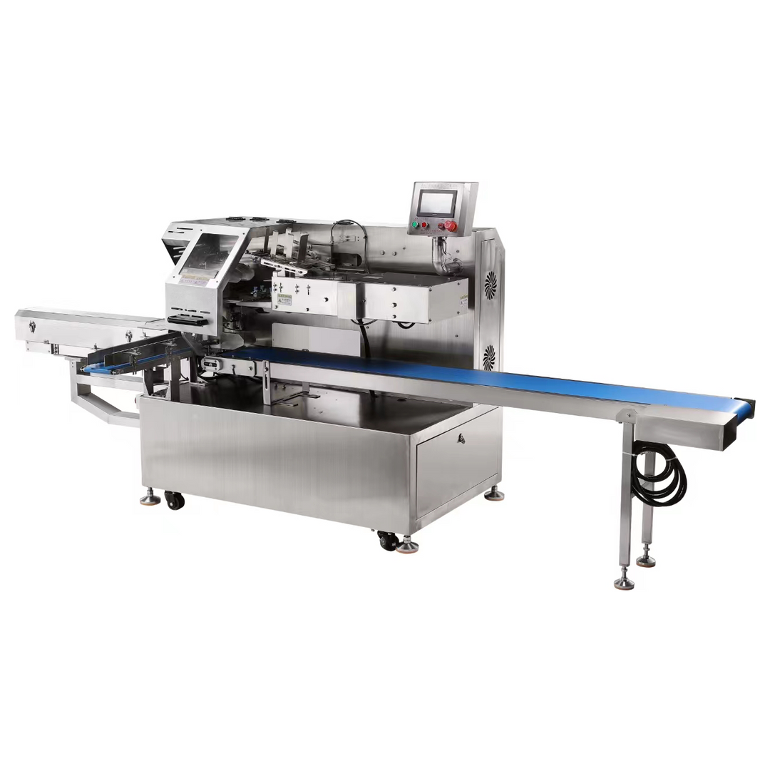 ZD1800 Belt Type Automatic Bagging Machine, Auto Bag Placing & Sealing Machine for Food Production Line