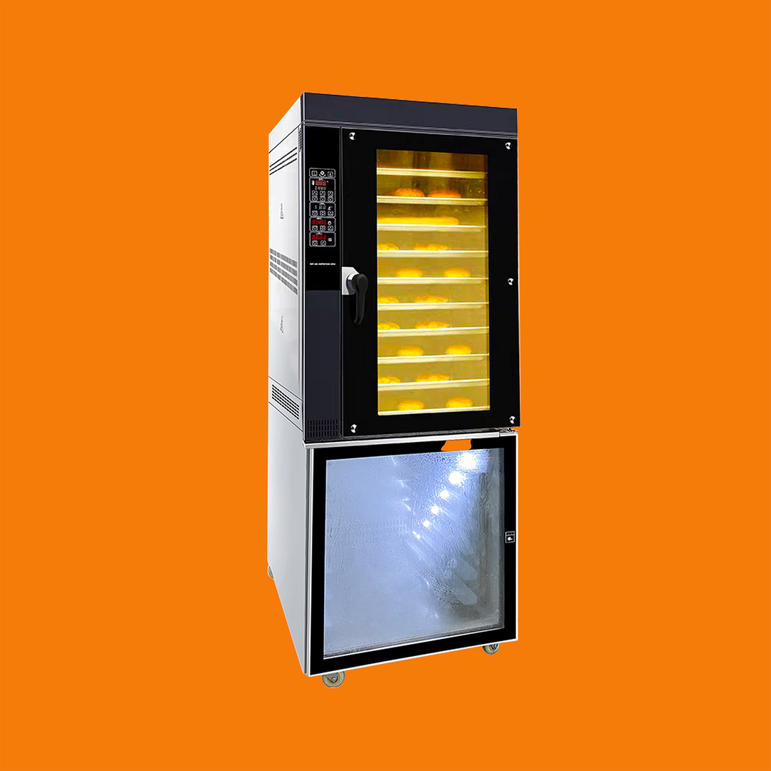 Top 10-Tray Convection Oven With Bottom 12-Tray Yeast Proofer - Combination Oven (Electric Oven)