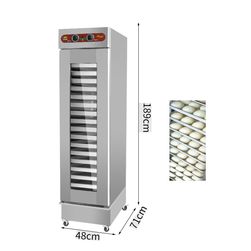 Commercial Dough Proofer 16 Trays, Hot Air Circulation Bread Fermentation Cabinet