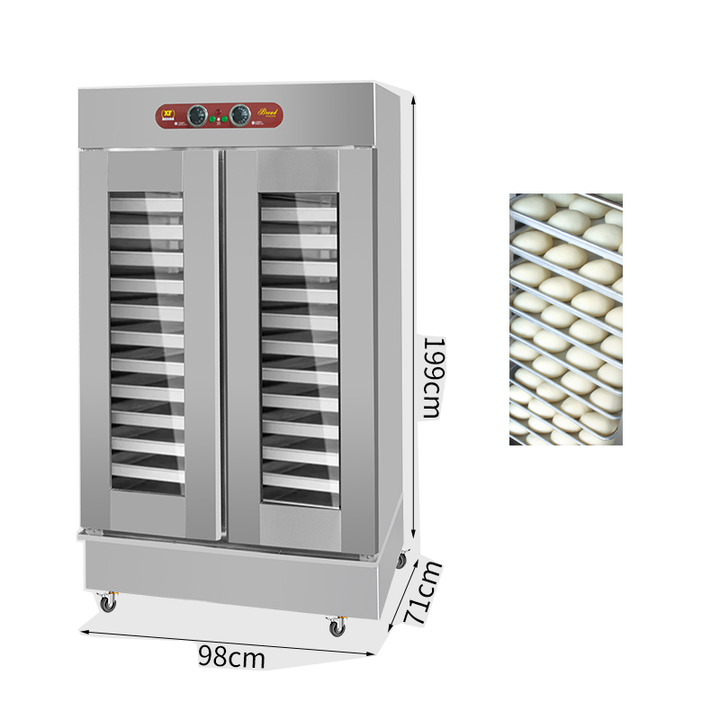 Commercial 30 Trays Dough Proofer Cabinet, Stainless Steel Bread Fermentation Cabinet