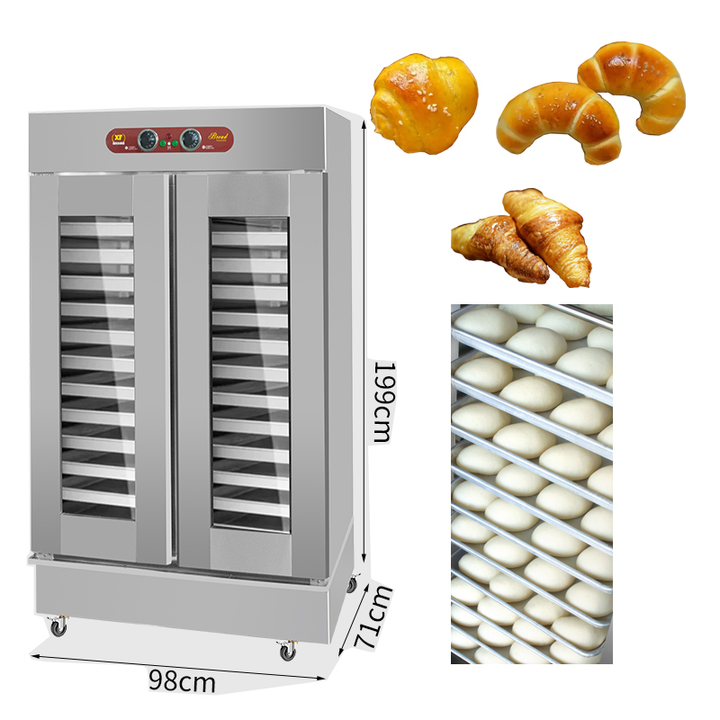 Commercial 30 Trays Dough Proofer Cabinet, Stainless Steel Bread Fermentation Cabinet