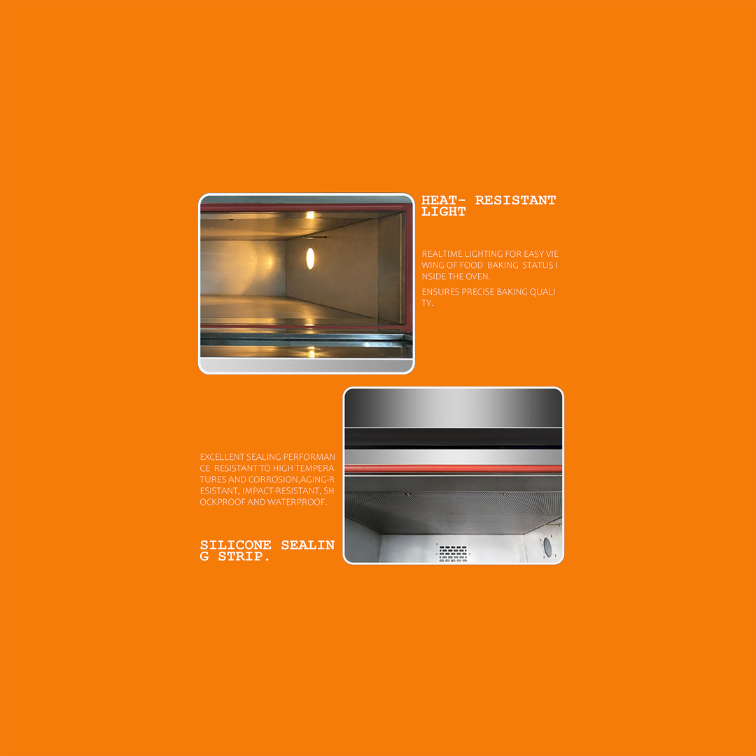 Upper 2-Tier, 4-Tray Compartment Oven, Lower 8-Tray Yeast Proofer — Combination Oven (Customized Whole Unit).(Electric Oven)