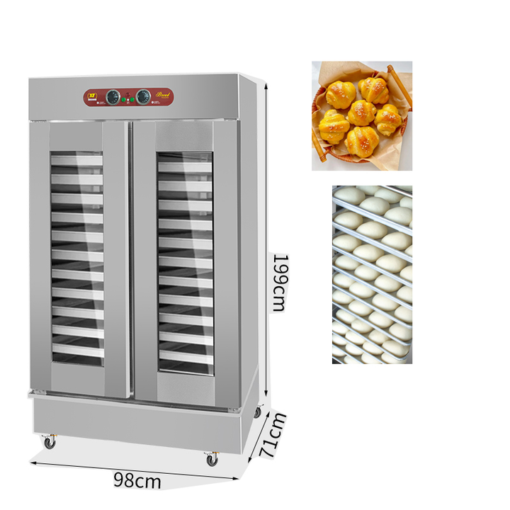 Commercial 30 Trays Dough Proofer Cabinet, Stainless Steel Bread Fermentation Cabinet