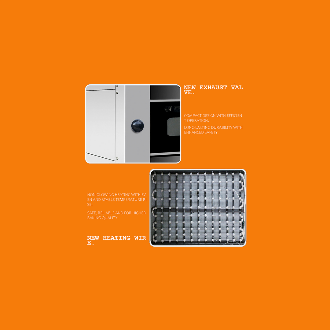 Upper 2-Tier, 4-Tray Compartment Oven, Lower 8-Tray Yeast Proofer — Combination Oven (Customized Whole Unit).(Electric Oven)