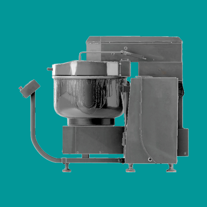 LJ-75F 75KG Vertical Dual-Speed Dual-Action Tipping Bowl Dough Mixer, Commercial Full-Cover Heavy Duty Dough Kneader