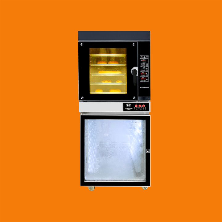 Top 5-Tray Convection Oven With Bottom 12-Tray Yeast Proofer - Combination Oven (Electric Oven)
