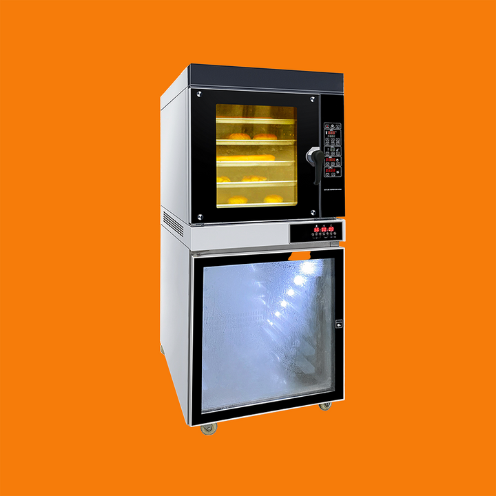 Top 5-Tray Convection Oven With Bottom 12-Tray Yeast Proofer - Combination Oven (Electric Oven)