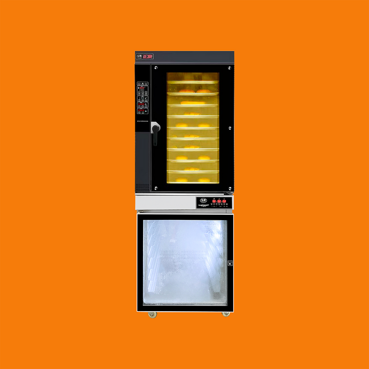 Top 10-Tray Convection Oven With Bottom 12-Tray Yeast Proofer - Combination Oven (Electric Oven)