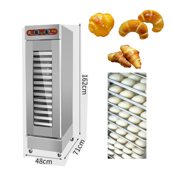 Commercial 13 Trays Dough Proofer Cabinet, Hot Air Circulation Bread Fermentation Cabinet